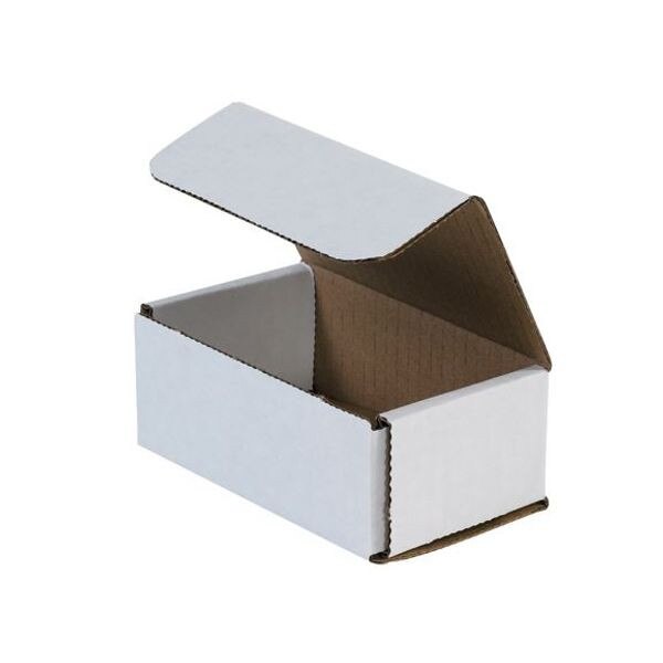 White Corrugated Mailers, 5" x 3" x