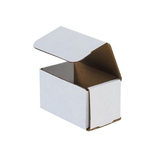 White Corrugated Mailers, 5" x 3" x
