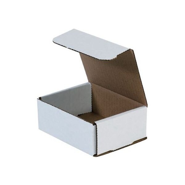 White Corrugated Mailers, 5" x 4" x