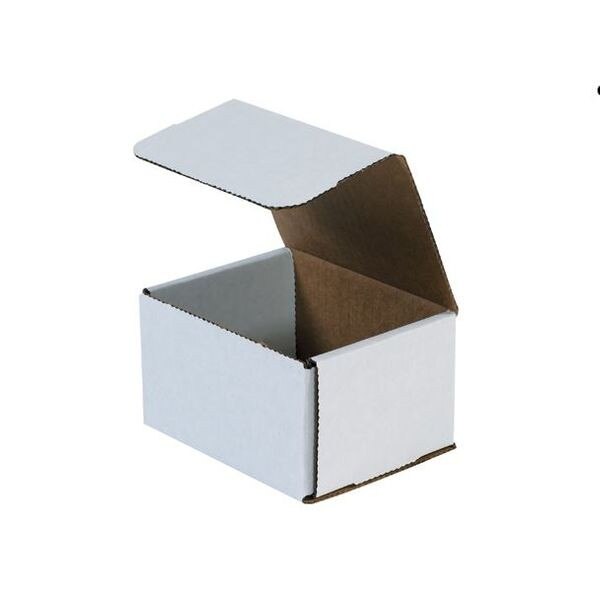 White Corrugated Mailers, 5" x 4" x