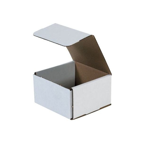 White Corrugated Mailers, 5" x 5" x