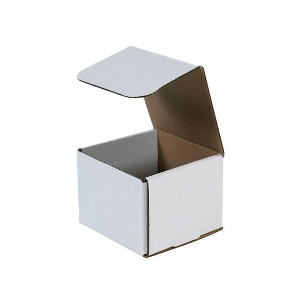 White Corrugated Mailers, 5" x 5" x