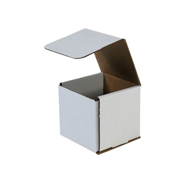 White Corrugated Mailers, 5" x 5" x