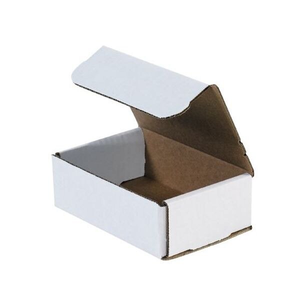 White Corrugated Mailers, 6" x 4" x
