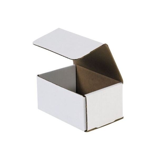 White Corrugated Mailers, 6" x 4" x