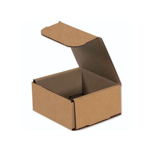 Kraft Corrugated Mailers, 6" x 6" x