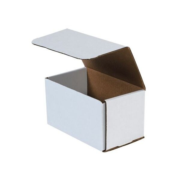 White Corrugated Mailers, 7" x 4" x
