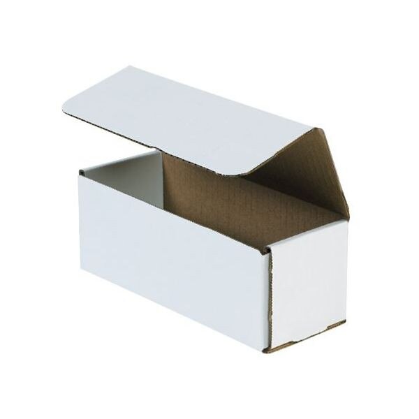 White Corrugated Mailers, 8" x 3" x