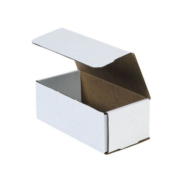 White Corrugated Mailers, 8" x 4" x