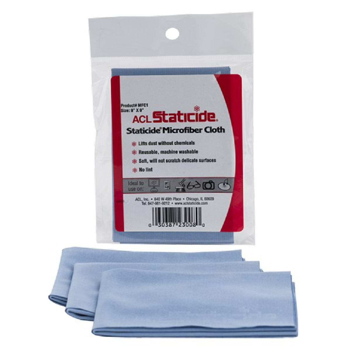 ACL Blue Microfiber Cloth
