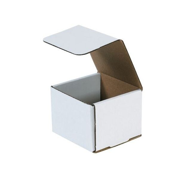White Corrugated Mailers, 4-3/8" x