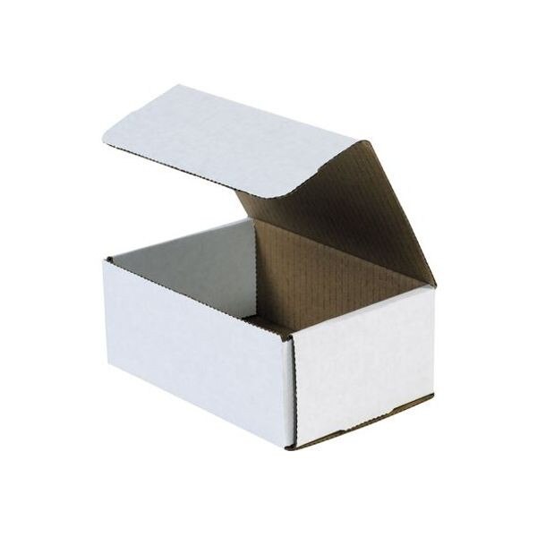 White Corrugated Mailers, 7 1/8" x