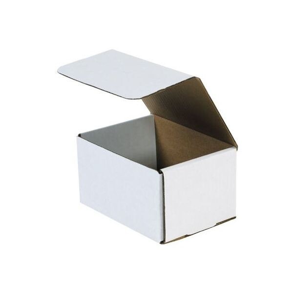 White Corrugated Mailers, 6-1/2" x