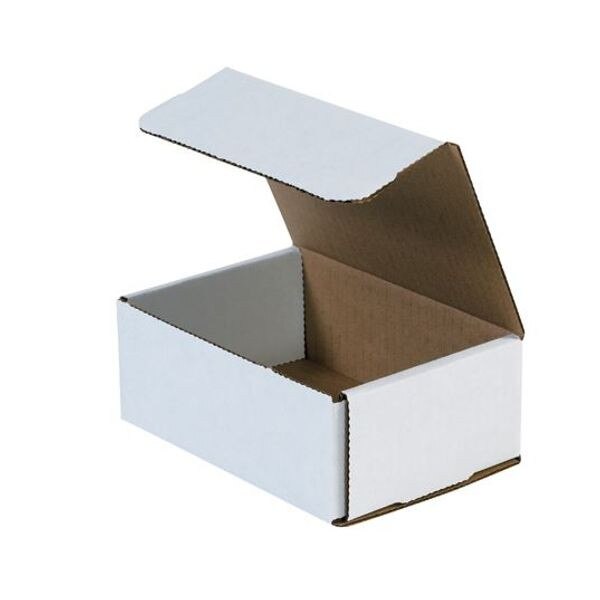 White Corrugated Mailers, 6-1/2" x