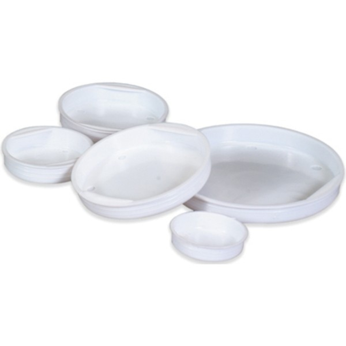 Plastic End Caps, Fits 8" Tube Diam