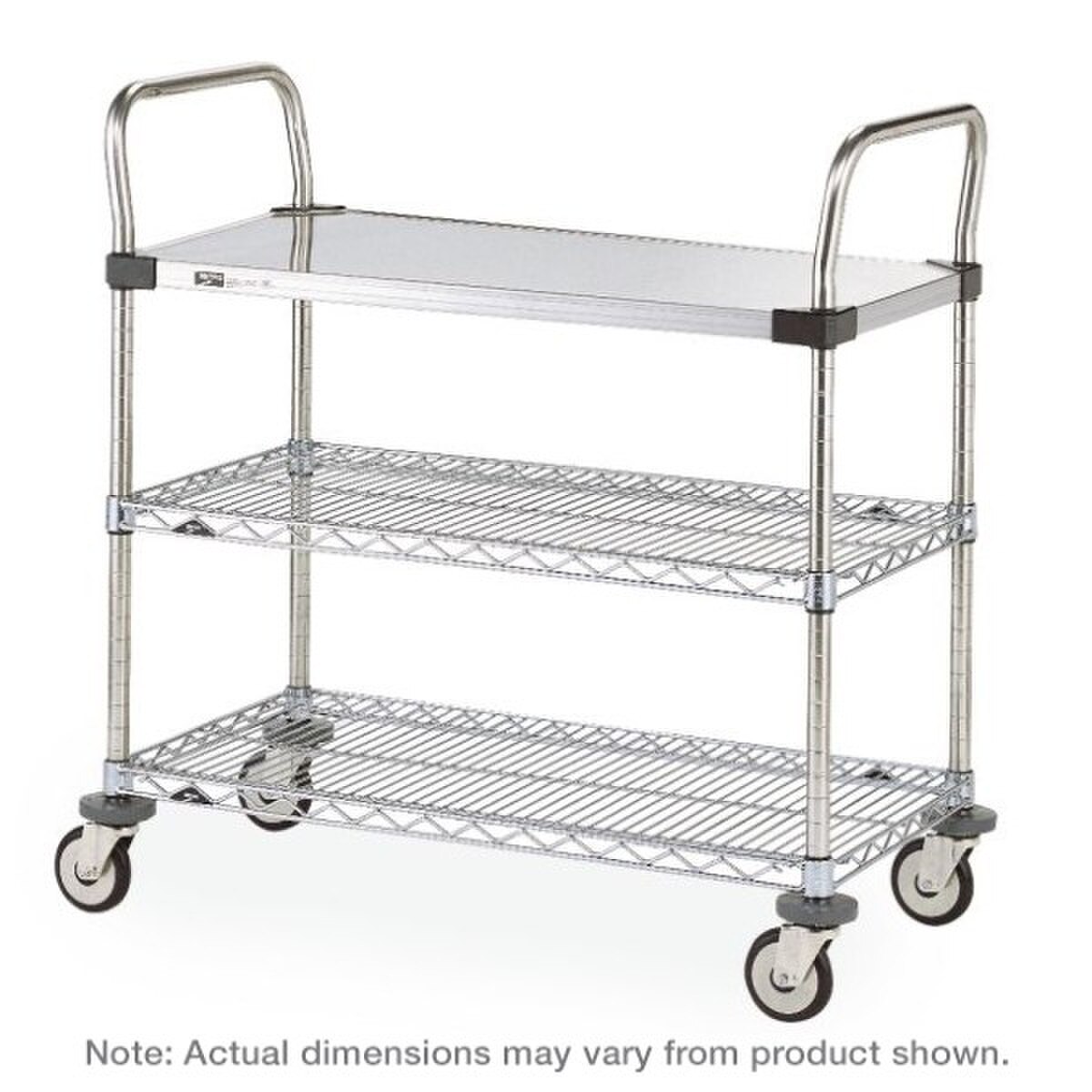 Metro MW404 3-Shelf Stainless Steel