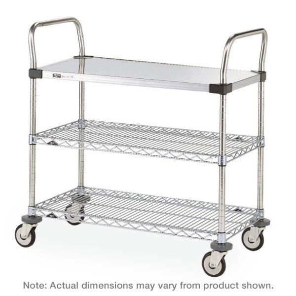 Metro MW404 3-Shelf Stainless Steel