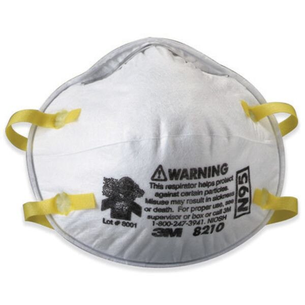 3M 8210 Dust Respirator, 160/Case