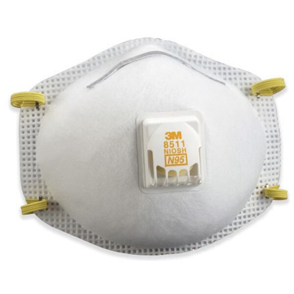3M 8511 Dust Respirator, 80/Case