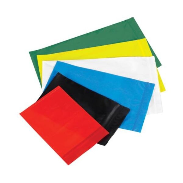 Colored Reclosable Poly Bags, 12" x