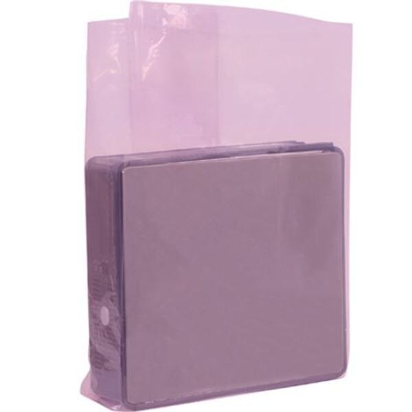 Pink Anti Static Gusseted Poly Bags, 24" x 36" x 10", 2 Mil Correct