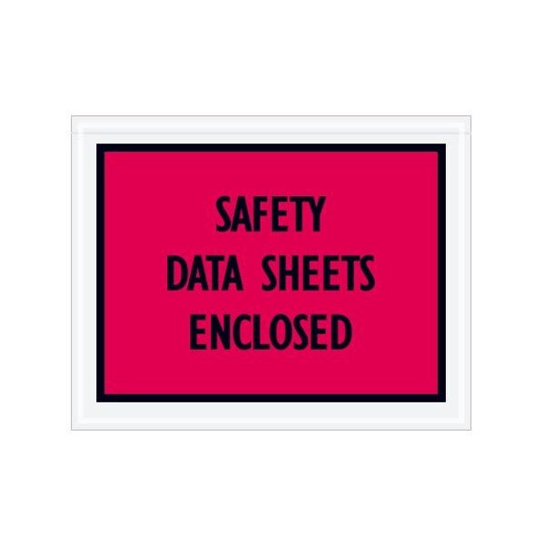 "Safety Data Sheets Enclosed" Envel