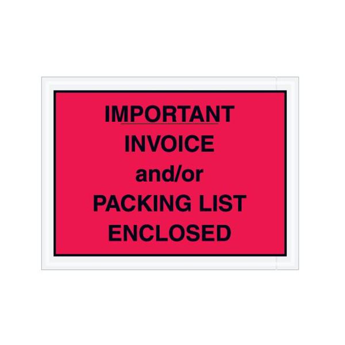 "Packing List/Invoice Enclosed" Env