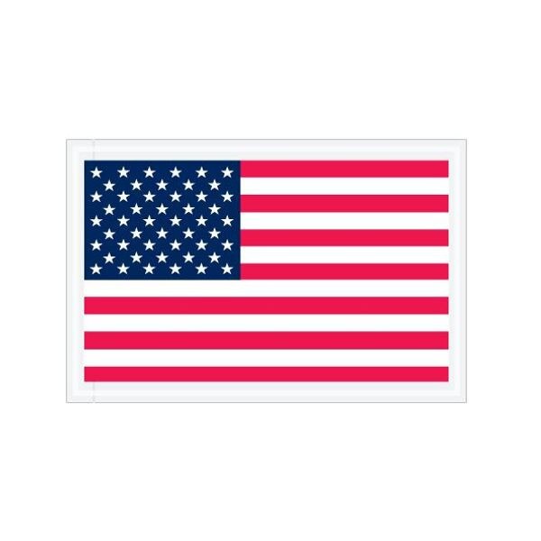 U.S.A. Flag Packing List Envelopes,