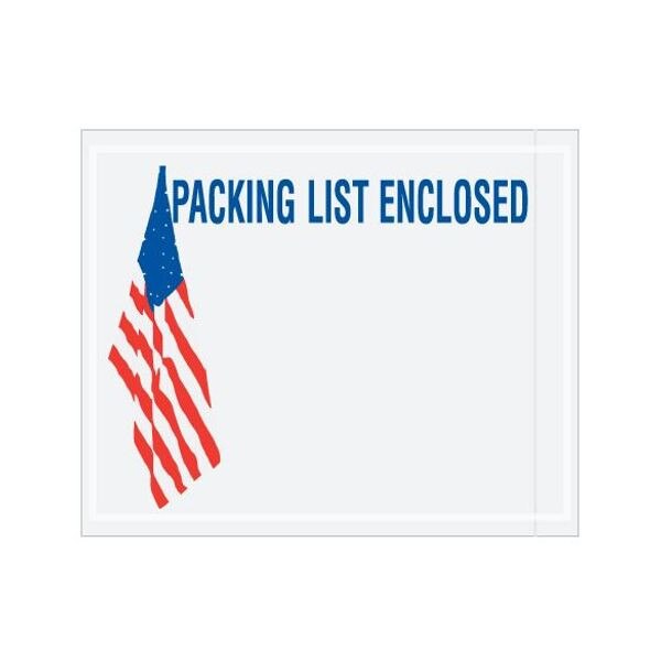 U.S.A. Flag "Packing List Enclosed"