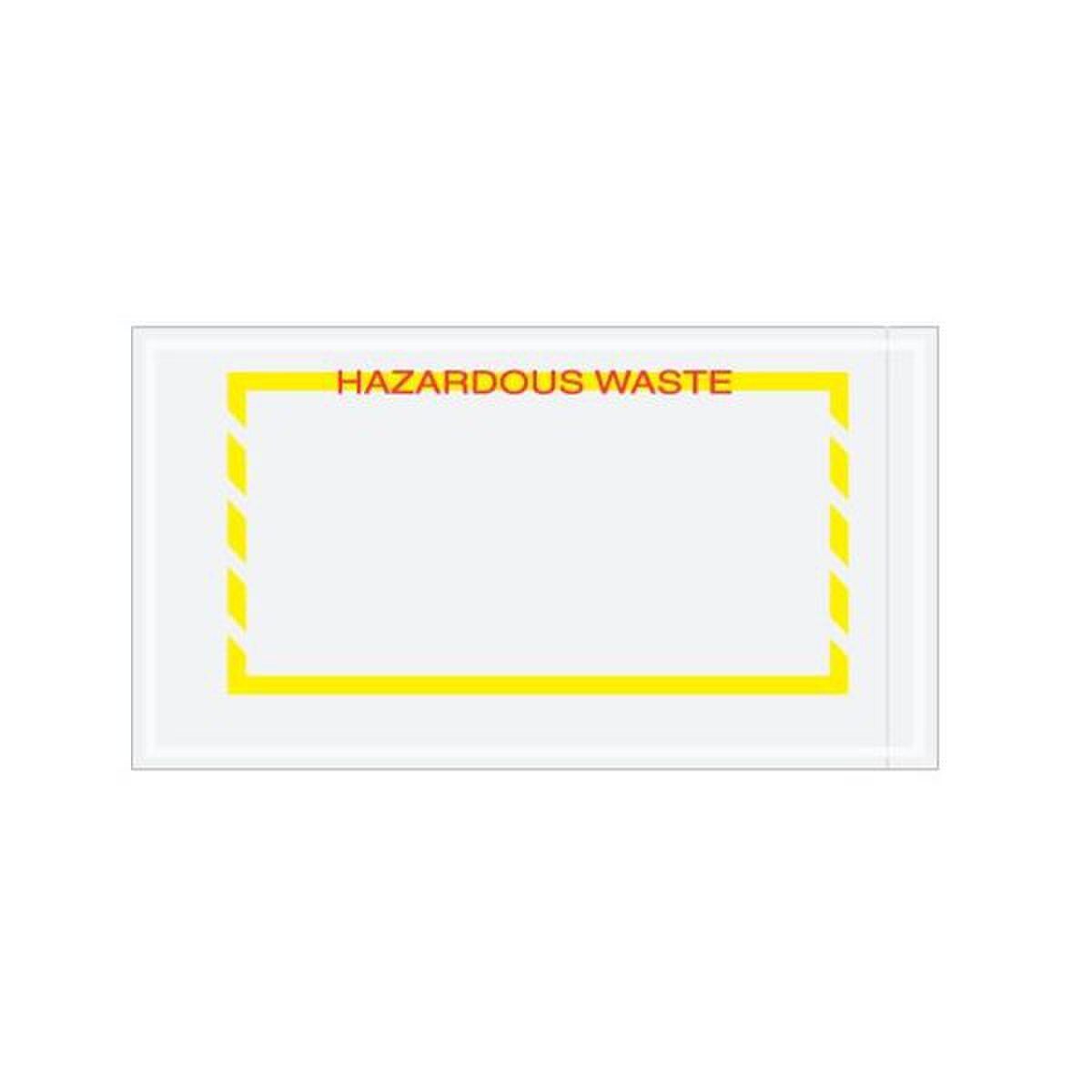 "Hazardous Waste" Document Envelope