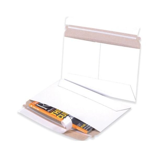 White Side Loading Flat Mailers, 9"