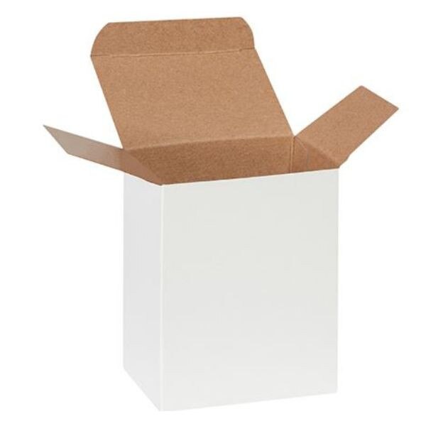 White Reverse Tuck Folding Chipboar
