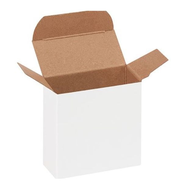 White Reverse Tuck Folding Chipboar