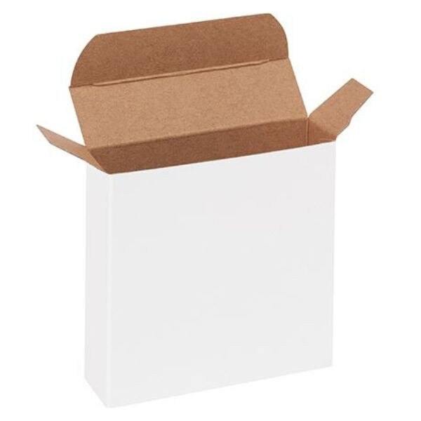 White Reverse Tuck Folding Chipboar
