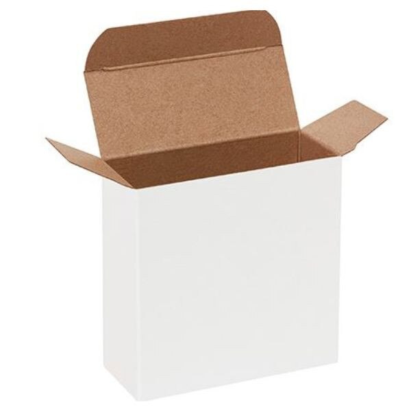 White Reverse Tuck Folding Chipboar