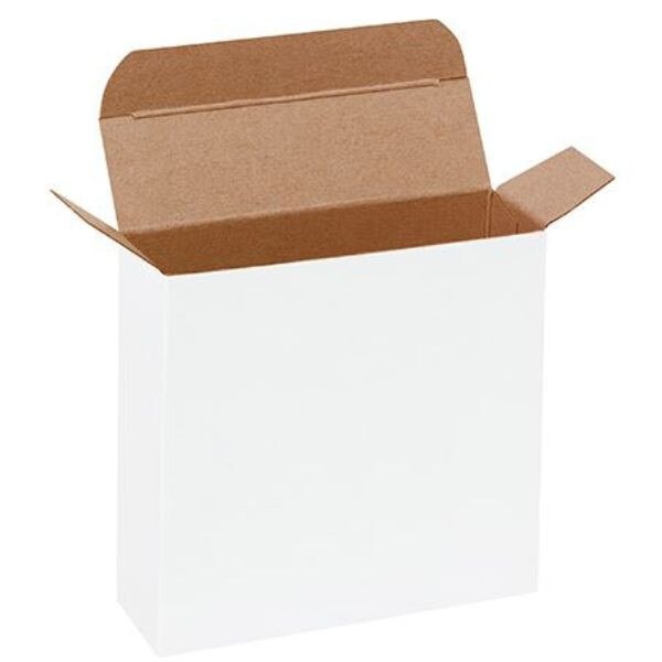White Reverse Tuck Folding Chipboar