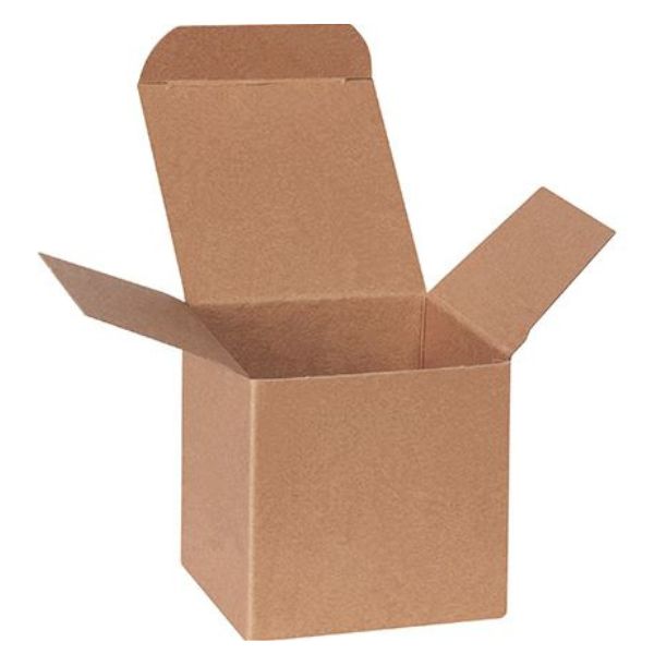3" x 3" x 3" Kraft Folding Cartons PPPB566 Correct Products