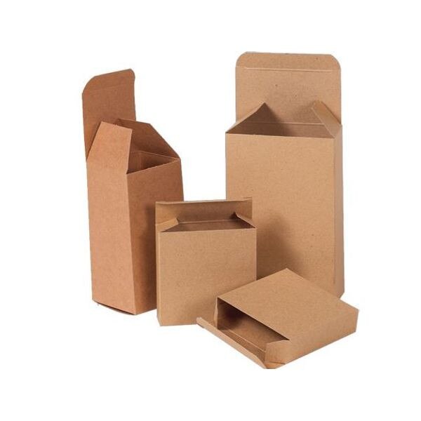 1 5/8" x 9/16" x 1 5/8" Kraft Reverse Tuck Folding Cartons Correct