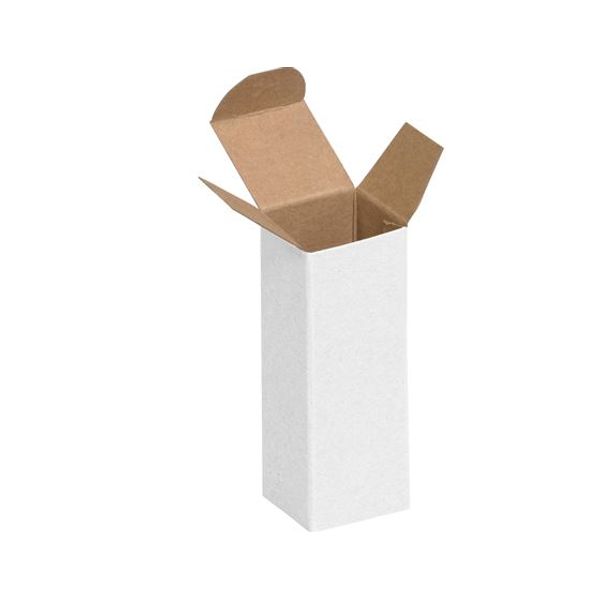 1 1/2" x 1 1/2" x 4" White Folding Cartons PPPB566 Correct Products