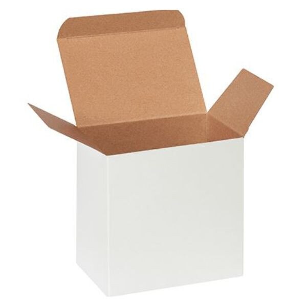 White Reverse Tuck Folding Chipboar