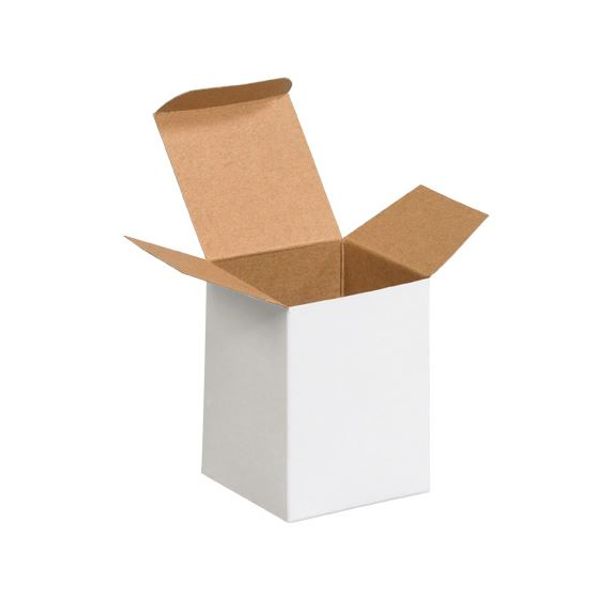3" x 3" x 4" White Folding Cartons PPPB566 Correct Products
