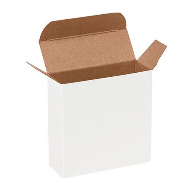 White Reverse Tuck Folding Chipboar