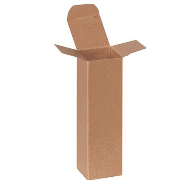 1 3/4" x 1 3/4" x 6" Kraft Folding Cartons PPPB566 Correct Products