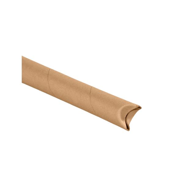 Crimped End Mailing Tubes, 1-1/2" x