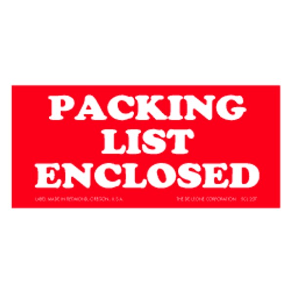 Packing List Enclosed Label, 1-1/2"