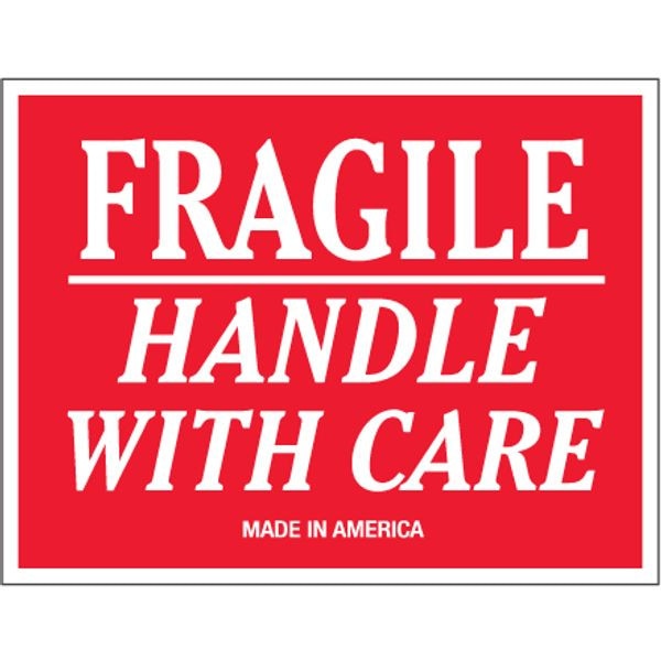 Fragile - Handle With Care Label, 3