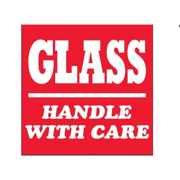 Glass - Handle With Care Label, 4"
