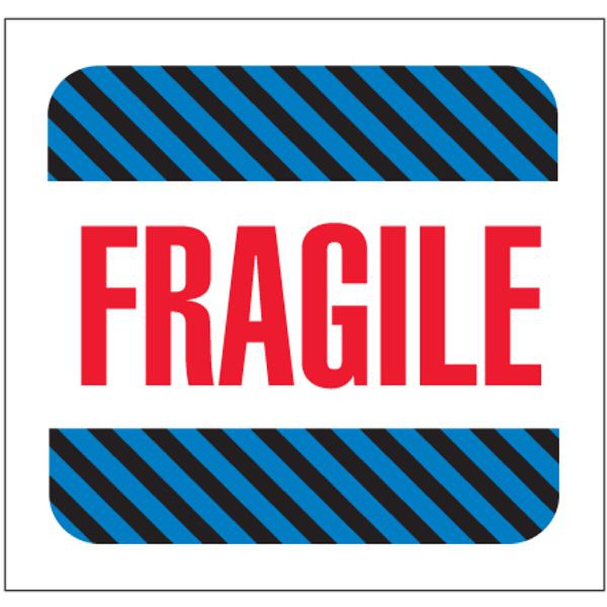 Fragile - Label, 4" x 4", 500/Roll