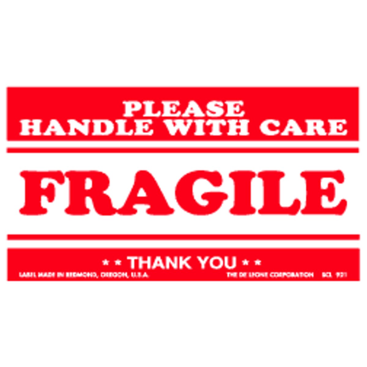 Fragile - Handle With Care Label, 3