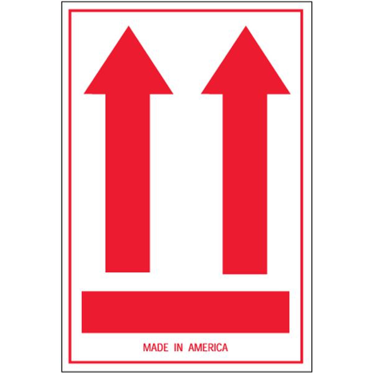 Two Red Arrows Over Red Bar - Arrow